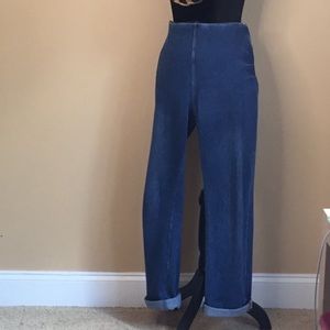 Lysee’ Denim Straight Leg Blue Jeans Size Large